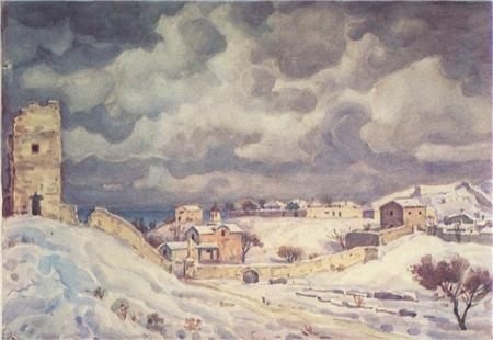 005_Богаевский Феодосия зимой, 1940 (450x310, 108Kb)
