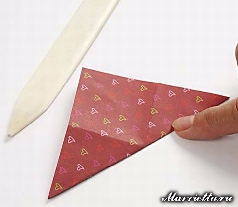 Новогодняя открытка с елочкой в технике оригами (2) (481x419, 110Kb)