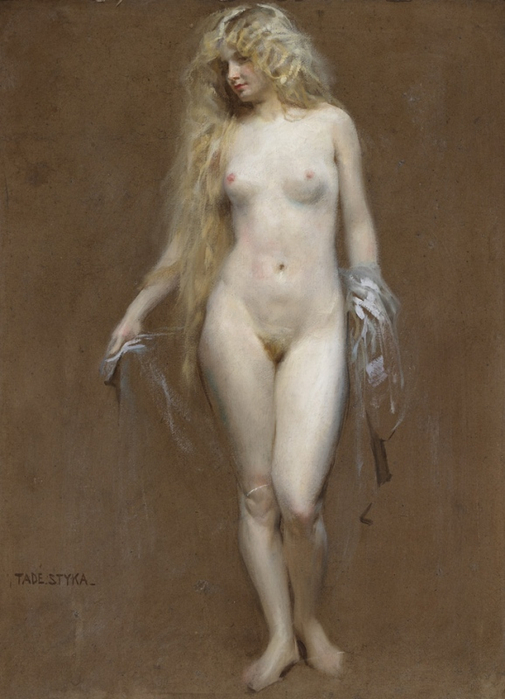A blonde beauty in transparent veil (505x700, 277Kb)