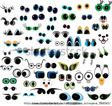 stock-photo-set-of-cartoon-eyes-over-white-background-70158064 (450x425, 161Kb)