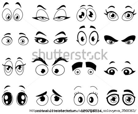 stock-vector-outlined-cartoon-eyes-set-129708614 (450x373, 80Kb)