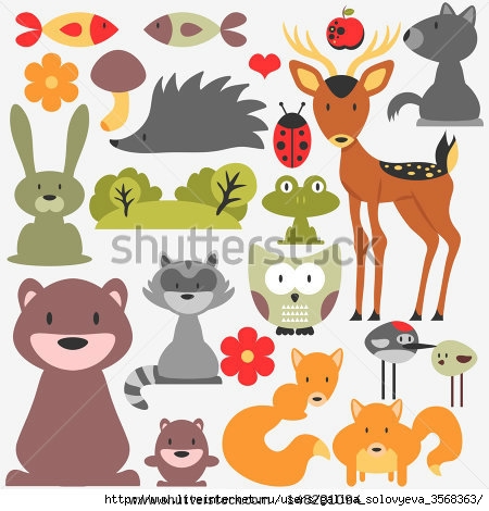 stock-vector-set-of-cute-wild-animals-148201094 (450x470, 127Kb)