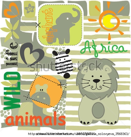 stock-vector-wild-animals-vector-illustration-165355811 (450x470, 136Kb)