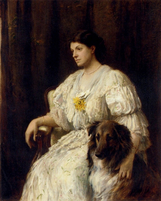 5635431_Hardy_Heywood__Portrait_Of_A_Lady_With_Her_Collie (560x700, 281Kb)