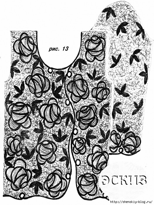 блуза роза (526x699, 303Kb)