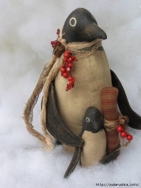 Семейка пингвинов (шьем мягкую игрушку)