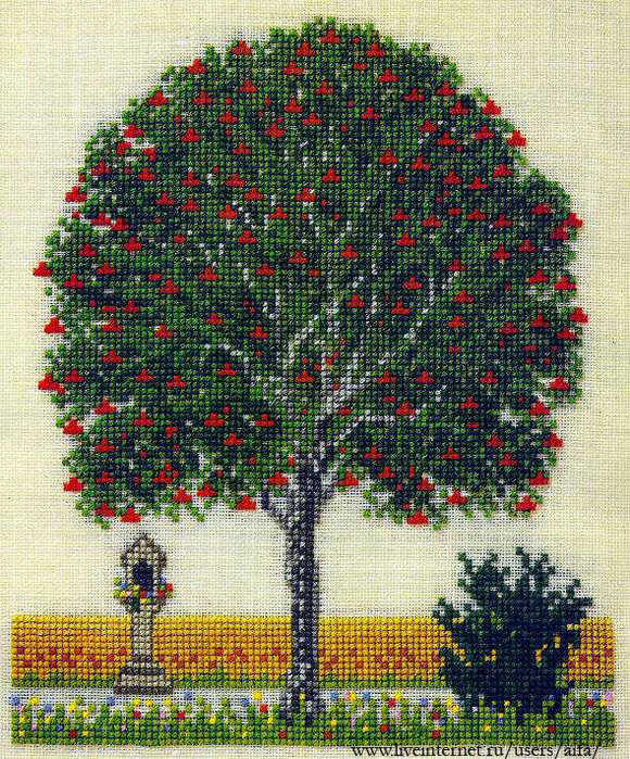 Радужное дерево, да - Схемы вышивки крестом Алёны Кошкиной
