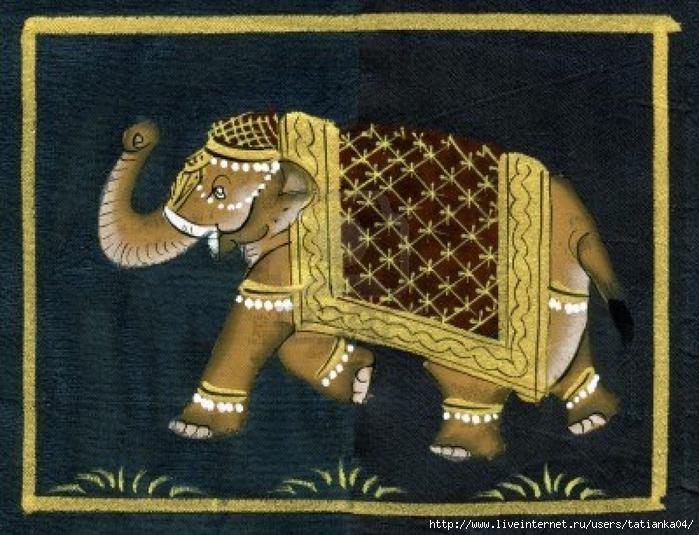 7125157-art-piece-with-the-indian-walking-elephant (700x535, 317Kb)