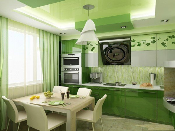 Мебель для кухни в зеленых тонах – природное тепло в любом пространстве (13) (600x450, 197Kb)
