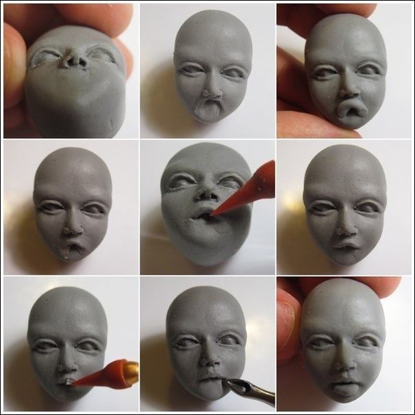Как сделать лицо куклы из полимерной глины: лучшие идеи