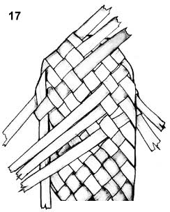 Плетем лапти из газетных трубочек (6) (244x304, 46Kb)