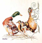  DMC XC0973 Ducks (392x400, 131Kb)
