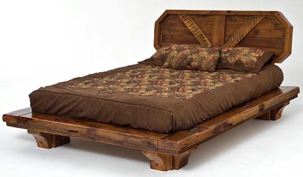 Barn Wood Platform Bed (600x350, 80Kb)