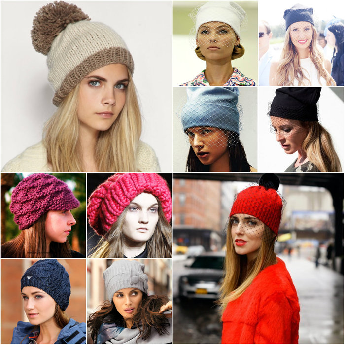 Виды женских шапок зимних