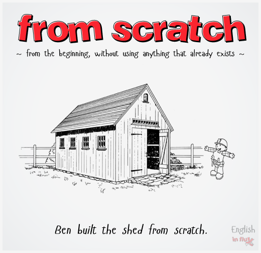 From scratch. From Scratch идиома. Идиомы Scratch. Start from Scratch. Start from Scratch перевод идиомы.