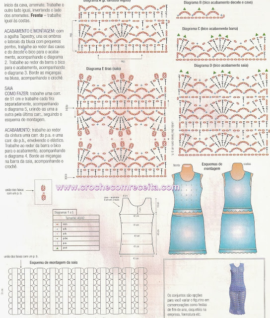 conjunto saia e blusa graficos em croche com receita (544x640, 395Kb)