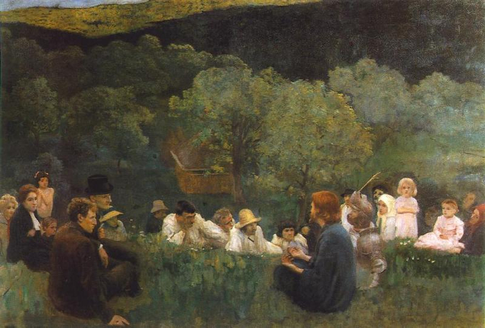 Sermon on the Mountain, 1896 (700x473, 333Kb)