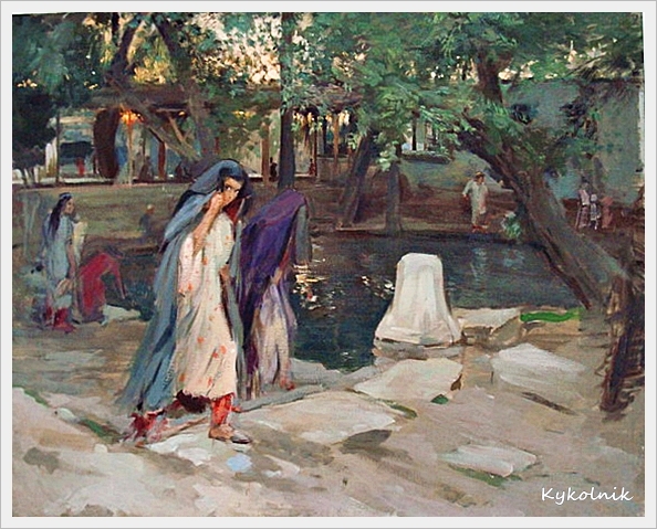 Беньков Павел Петрович (Россия-Узбекистан, 1879-1949) «Старый Самарканд» (594x479, 270Kb)