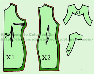 patrones de vestido ajustado con pinzas (320x252, 66Kb)