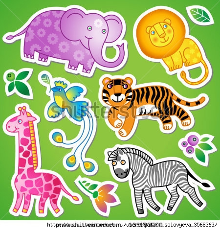 stock-vector-vector-set-of-jungle-animals-collection-of-items-for-scrapbooking-133160900 (450x470, 193Kb)