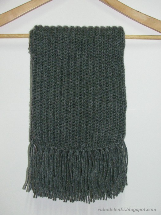 Английская вязка шарф