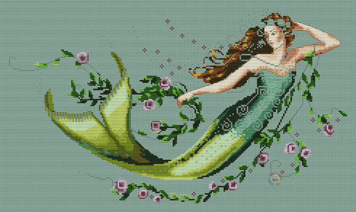 Emerald mermaid (700x417, 369Kb)