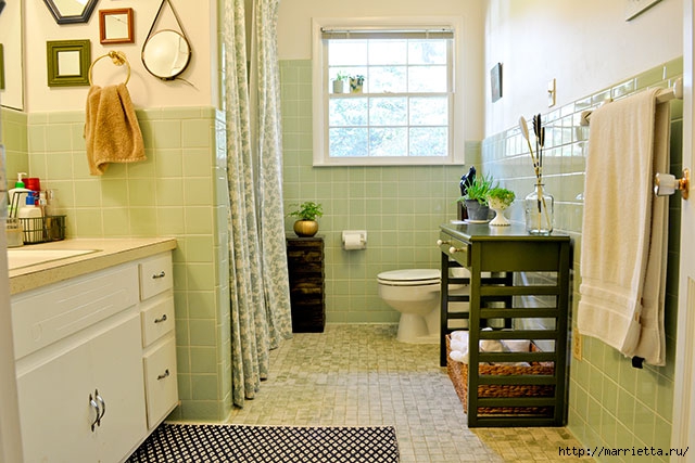 Мебель для ванной комнаты своими руками. Столик и подставка для цветов (5) (640x427, 192Kb)