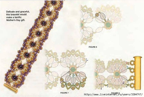 Браслеты из бисера+ (604x407, 147Kb)