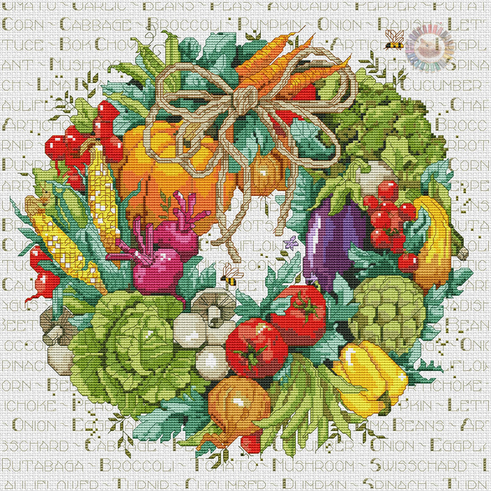 Vegetable Wreath (700x700, 864Kb)