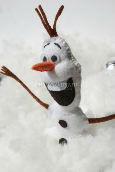 Снеговик из фетра своими руками - 49 фото