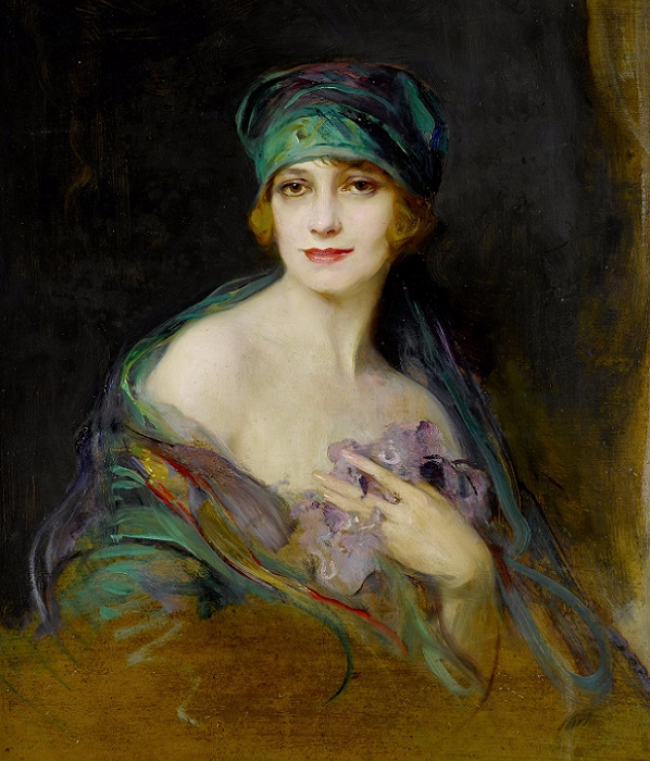 1922_  ,    (Portrait of Princess M. Ruspoli, Duchess de Gramont) (598x700, 425Kb)