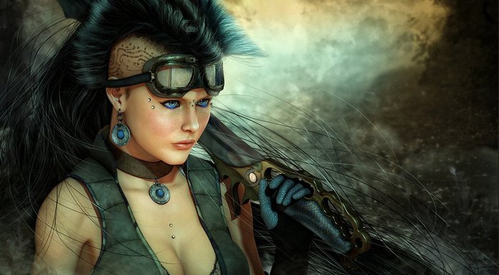 113325__art-girl-gun-knife-sword-cyberpunk-blade-mohawk-tattoos-tattoo-glasses-piercings_p (700x385, 60Kb)