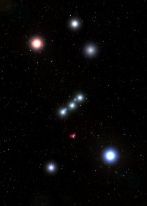 6 по яркости звезда. Вторая по яркости звезда Ориона.. Звездная система Орион. Созвездие цветка. Пули Ориона.
