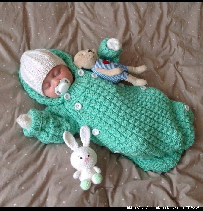 Комбинезон АПЕЛЬСИНЧИК. Часть 2. Jumpsuit for baby knitting