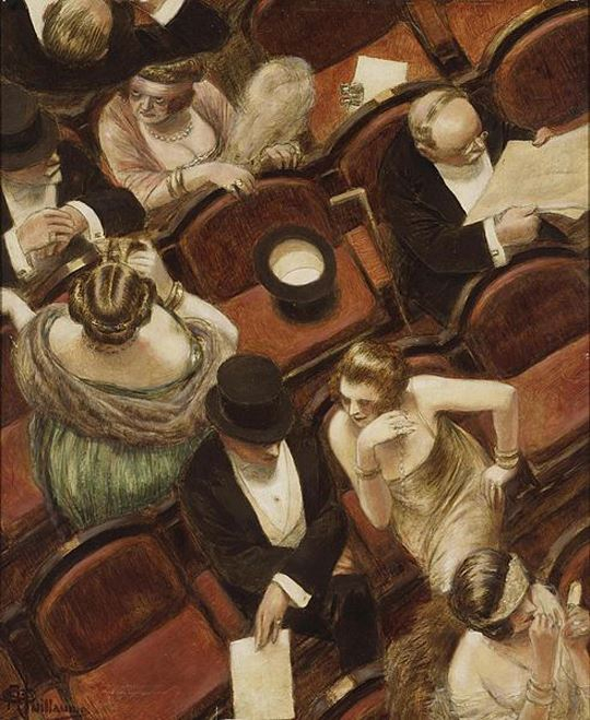 Au théâtre, ca 1910 - 1915 (540x659, 317Kb)