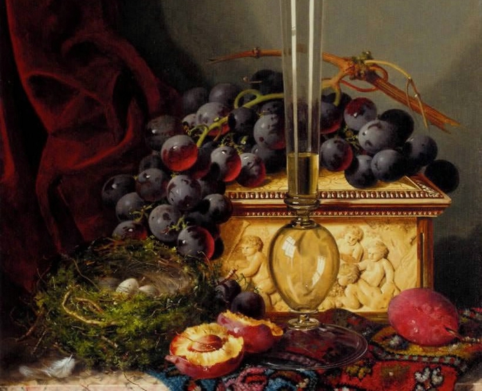 edward-ladell-8671-meyva-kus-yuvasi-ve-sepetli-naturmort-821x667 (700x568, 276Kb)