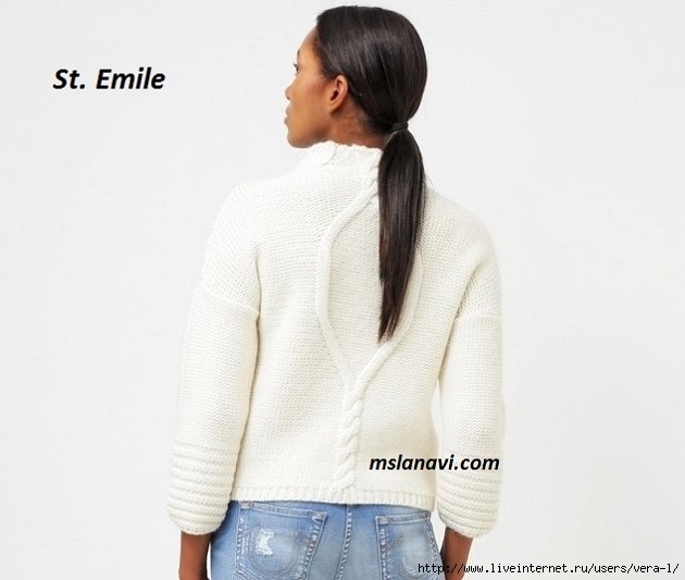 Белый-пуловер-спицами-St.-Emile-3 (630x533, 117Kb)