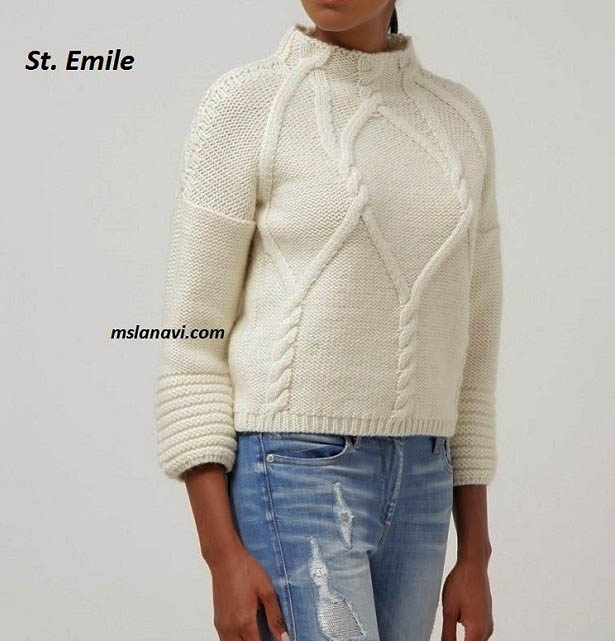 Белый-пуловер-спицами-St.-Emile-2 (615x641, 163Kb)