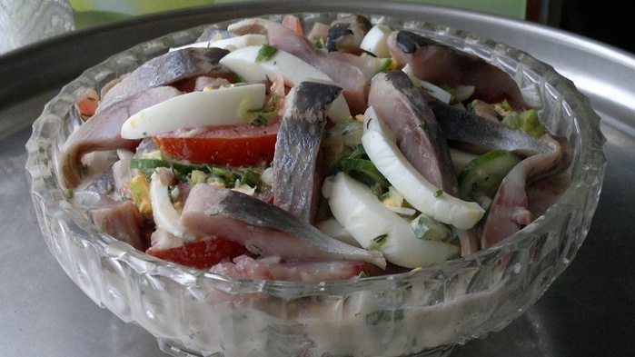 «Обжорка» с фасолью (салат): рецепт пошагового приготовления