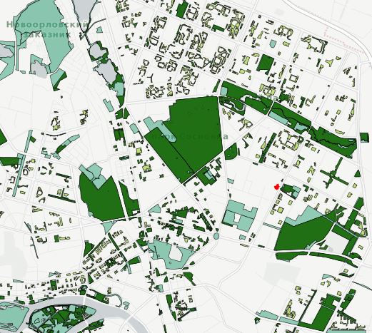 Карта зеленых насаждений москвы