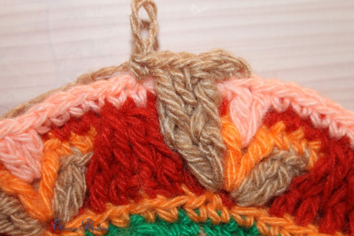 Вязание спицами кофточки с коротким рукавом в технике интарсия Dahlia (Георгин).