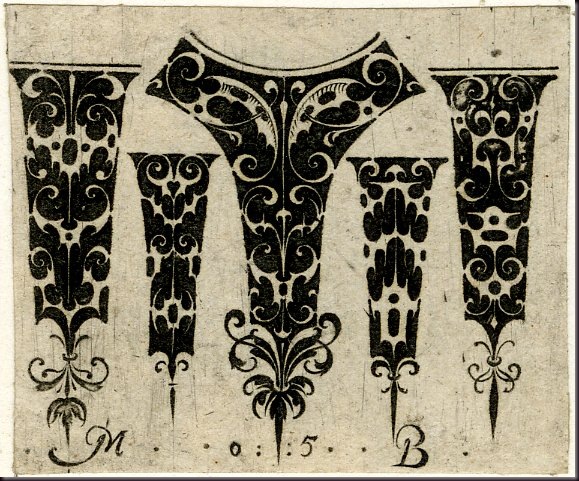 Ornament design, blackwork - 1605