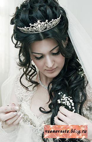 Кавказские свадебные прически (75 фото)