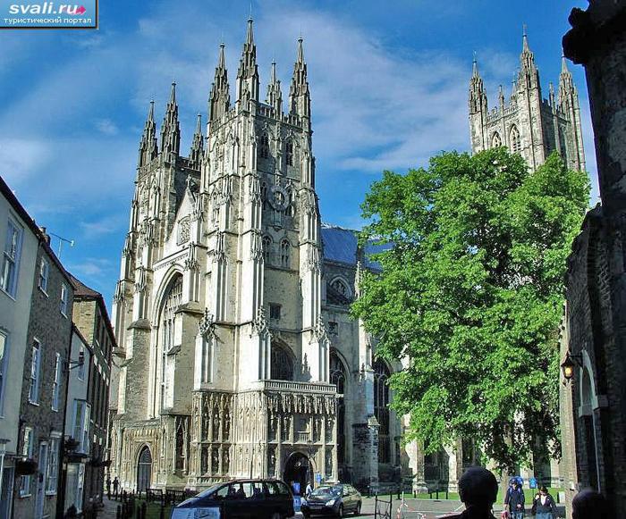 Кентерберийский кафедральный собор (Canterbury Cathedral), Кентербери, Англия, Великобритания (700x581, 115 Kb)