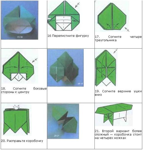 Оригами коробочки схемы коробочки