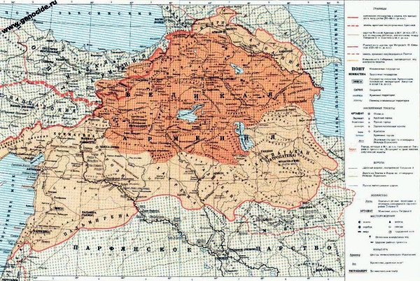 Карта армении старая от моря до моря