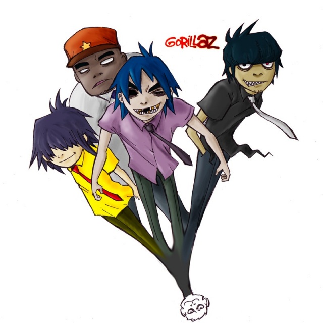 Gorillaz в реальной жизни фото