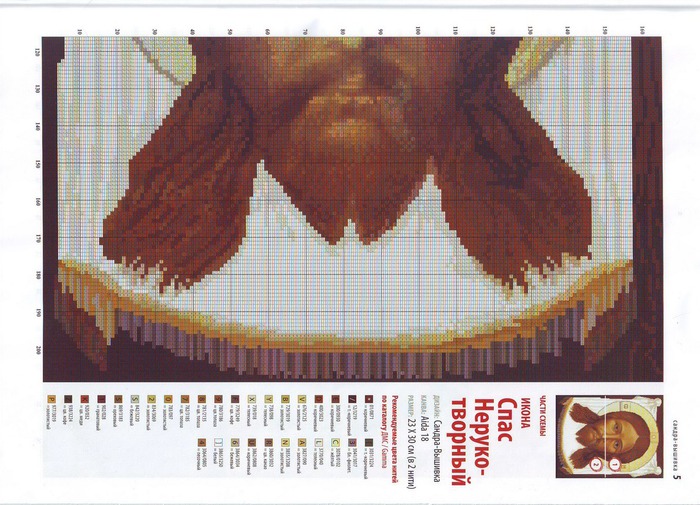 Схема крестом спас нерукотворный