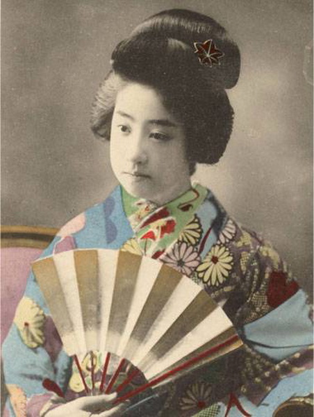 Портрет гейши фото
