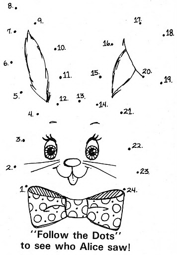 Рисунок по точкам заяц
